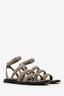 Brunello Cucinelli Taupe Suede Monili Sandals Size 36