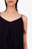 Brunello Cucinelli Silk Crystal Detail Ruffled Mini Dress Estimated Size XS