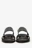 Brunello Cucinelli Black Leather Monili Sandals Size 36.5
