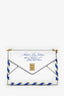 Balmain White Leather B Envelope Bag