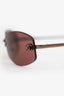 Pre-Loved Chanel™ Vintage Brown Tinted Sunglasses