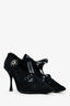 Dolce & Gabbana Black Lace Crystal Pumps Size 38.5