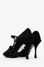 Dolce & Gabbana Black Lace Crystal Pumps Size 38.5