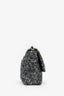 Pre-Loved Chanel™  Black/Gray Tweed Medium 19 Flap Bag