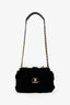 Pre-Loved Chanel™ Black Quilted Velvet Small 19 Flap Bag