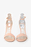 Rene Caovilla Pink Patent Embellished Bow Heels Size 37