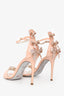 Rene Caovilla Pink Patent Embellished Bow Heels Size 37