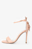 Rene Caovilla Pink Patent Embellished Bow Heels Size 37