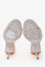 Rene Caovilla Pink Patent Embellished Bow Heels Size 37