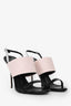 Giuseppe Zanotti Pink/Black Leather Strappy Heels Size 37