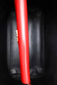 Prada Red Saffiano Vernice Leather Medium Double Handle Tote Bag WIth Strap