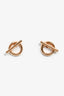 Hermès Rose Gold 'Echappee' Earrings (Small Model)