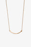 Tiffany & Co. 18K Rose Gold 'Smile' Necklace Size Small