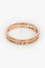Hermès Rose Gold 'Ariane' Wedding Band Size 59
