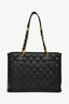 Pre-Loved Chanel™ 2006/08 Black Caviar Grand Shopping Tote