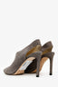 Jimmy Choo Grey Suede Shar Slingback Heels Size 37