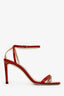 Jimmy Choo Red Patent Leather Minny 85 Sandals Size 37