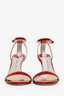 Jimmy Choo Red Patent Leather Minny 85 Sandals Size 37