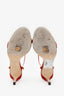 Jimmy Choo Red Patent Leather Minny 85 Sandals Size 37