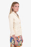 The Row Cream Wool Single Breasted Blazer Size 6