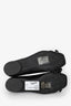 Ganni Black Patent Leather Studded Bow Ballet Flats Size 36