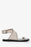 Isabel Marant Grey Suede Grommet Sandals Size 36