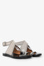 Isabel Marant Grey Suede Grommet Sandals Size 36