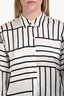 Rails White/Black Silk Button Up Top Size S