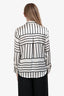 Rails White/Black Silk Button Up Top Size S