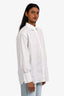 Frame White Cotton Pearl Embellished Button-Up Shirt Size XS