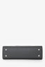 Delvaux Grey Leather Tempête Crush PM Top Handle