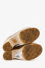 Pre-Loved Chanel™ Beige Leather CC Heeled Clogs Size 36