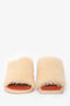 Jacquemus White Shearling Mules Size 36