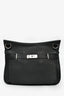 Hermès 2009 Black Clemence Leather Jypsiere 37