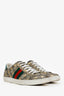 Gucci Beige/Brown GG Supreme Canvas Ace Bee Print Sneakers Size 37