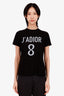 Christian Dior Black Cotton 'J'Adior 8' T-Shirt Size XS