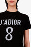 Christian Dior Black Cotton 'J'Adior 8' T-Shirt Size XS