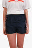 Christian Dior Navy Nylon Logo Web Shorts Size 1