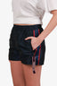 Christian Dior Navy Nylon Logo Web Shorts Size 1