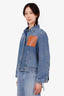 Loewe Blue Logo-Patch Denim Jacket Size 38