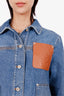 Loewe Blue Logo-Patch Denim Jacket Size 38