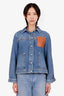 Loewe Blue Logo-Patch Denim Jacket Size 38