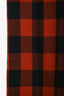 Burberry Orange Check Wool Blend Scarf