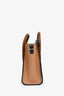 Celine 2015 Cream/Brown/Navy Blue Leather Tricolour Nano Luggage Tote