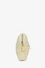 Balenciaga Cream Quilted Puffy Leather Pouch