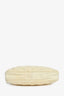 Balenciaga Cream Quilted Puffy Leather Pouch