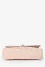 Pre-Loved Chanel™ 2014 Light Pink Caviar Leather Medium Classic Double Flap