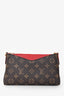 Louis Vuitton 2016 Red/Brown Monogram Pallas Clutch on Chain