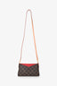 Louis Vuitton 2016 Red/Brown Monogram Pallas Clutch on Chain