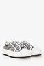 Christian Dior White Multicolour Walk'N'Dior Jardin Boutique Sneakers Size 42